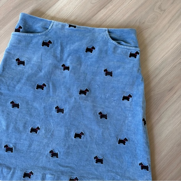 Lilly Pulitzer Velveteen Scottie Dog Skirt 4 Vintage - Picture 2 of 6